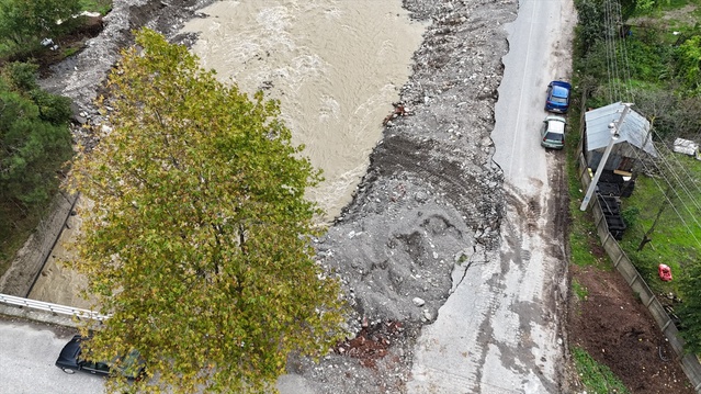 Zonguldak'ta sağanak sonrası heyelanda 2 köpek öldü, bir evin elektriği kesildi
