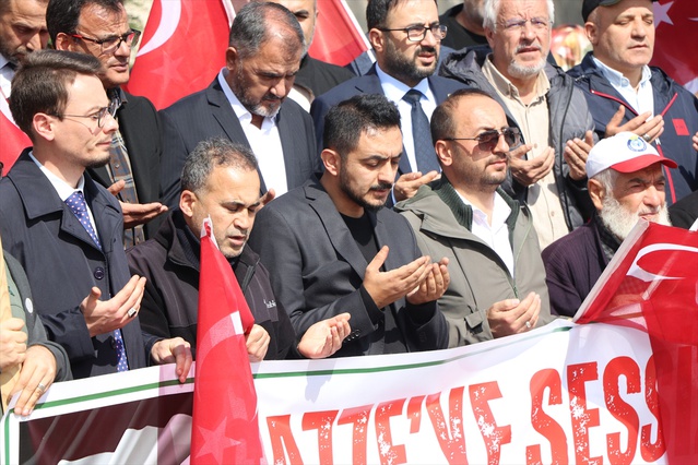 Yozgat Filistin Platformu, Gazze saldırılarını 3. yılında meydanda protesto etti