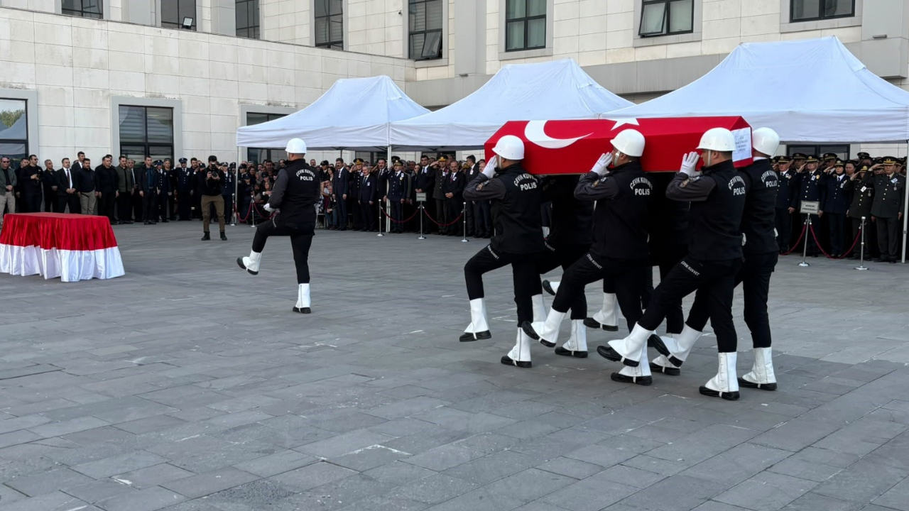 Ankara’da şehit polis Ahmet Türkoğlu için tören düzenlendi