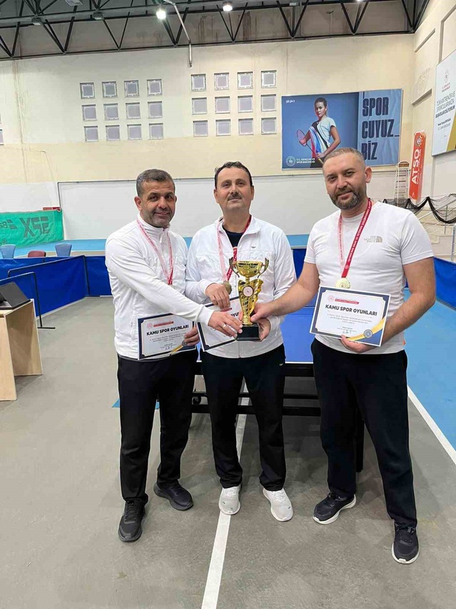 Spor Oyunları'nda Afyonkarahisar İl Müftülüğü masa tenisinde namağlup şampiyon oldu
