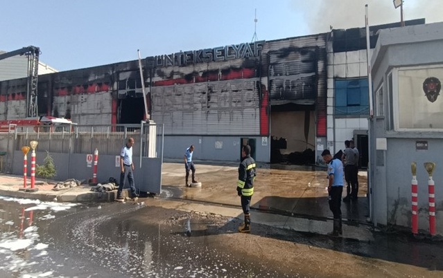 Gaziantep'te sigorta için yaktırdığı iddia edilen fabrika sahibi L.K. tutuklandı
