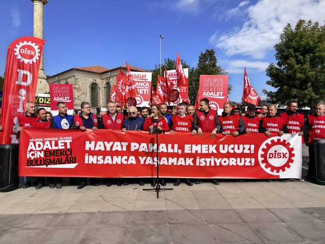 DİSK Başkanı Çerkezoğlu Tekirdağ'da Halk TV yayınının durdurulmasına hak ihlali dedi