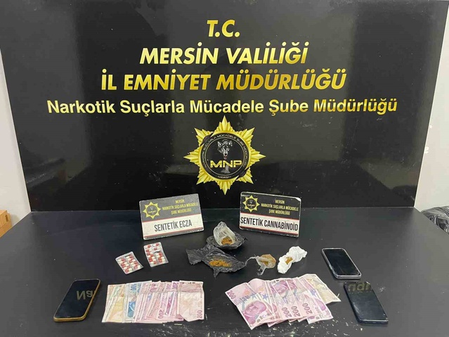Mersin'de torbacılara yönelik çalışmada yakalanan 5 şüpheliden 4'ü tutuklandı