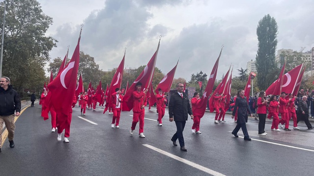 Ankara'da '29 Ekim' korteji