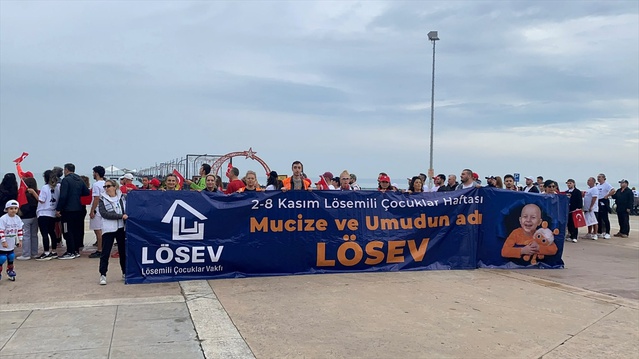 LÖSEV Samsun İrtibat Ofisi, Çobanlı İskelesi'nde 29 metrelik Türk bayrağı açtı