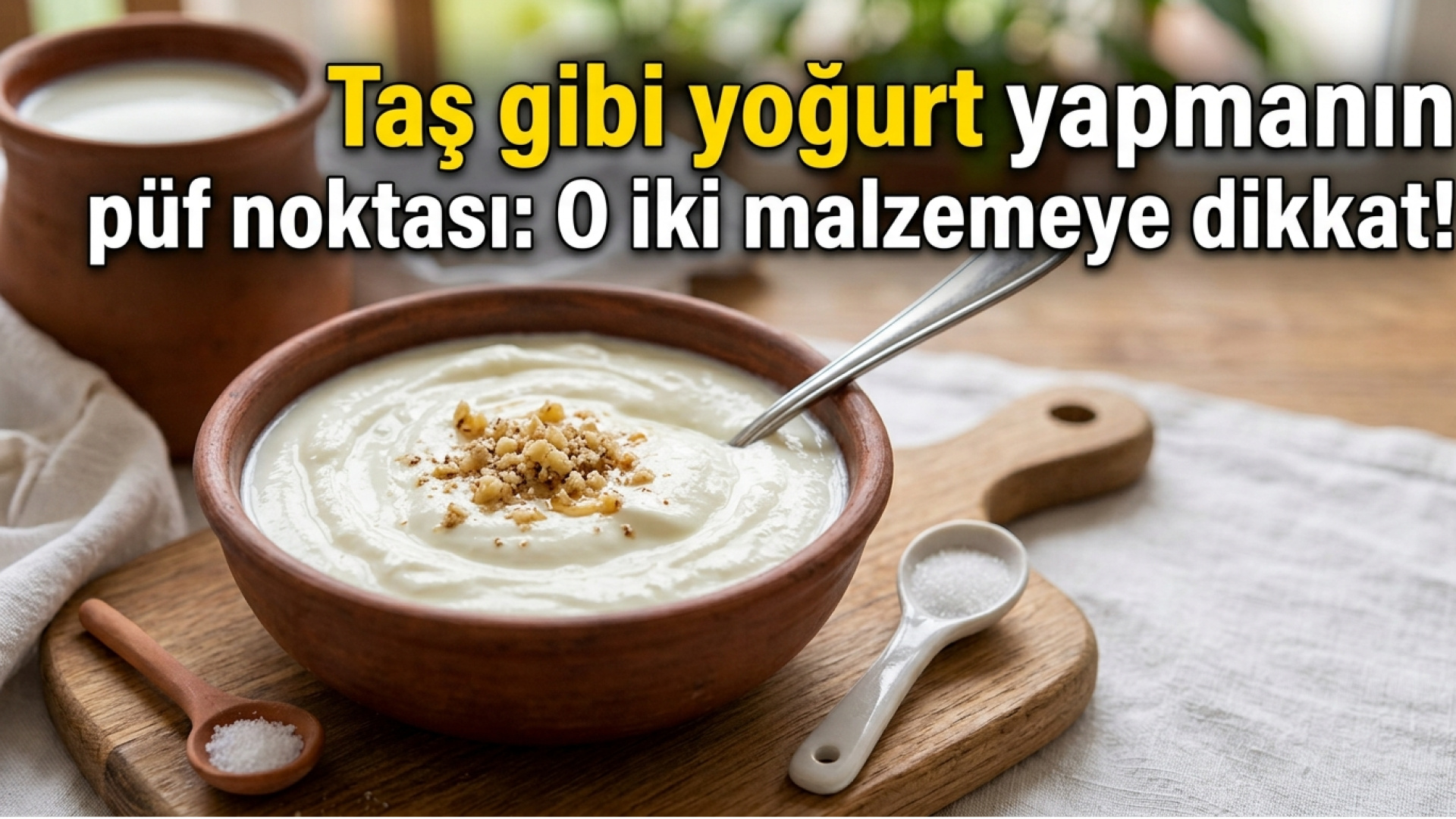 Taş gibi yoğurt yapmanın püf noktası