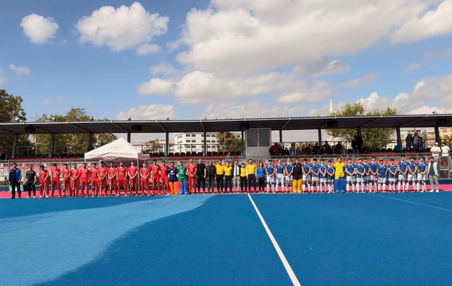 Hokey Süper Ligi'nde ilk deplasmanlı maçlar Osmaniye'de oynandı, Selçuklu 12-0 yendi