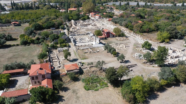 Muğla Yatağan'da 3 bin 500 yıllık Stratonikeia Antik Kenti havadan görüntülendi