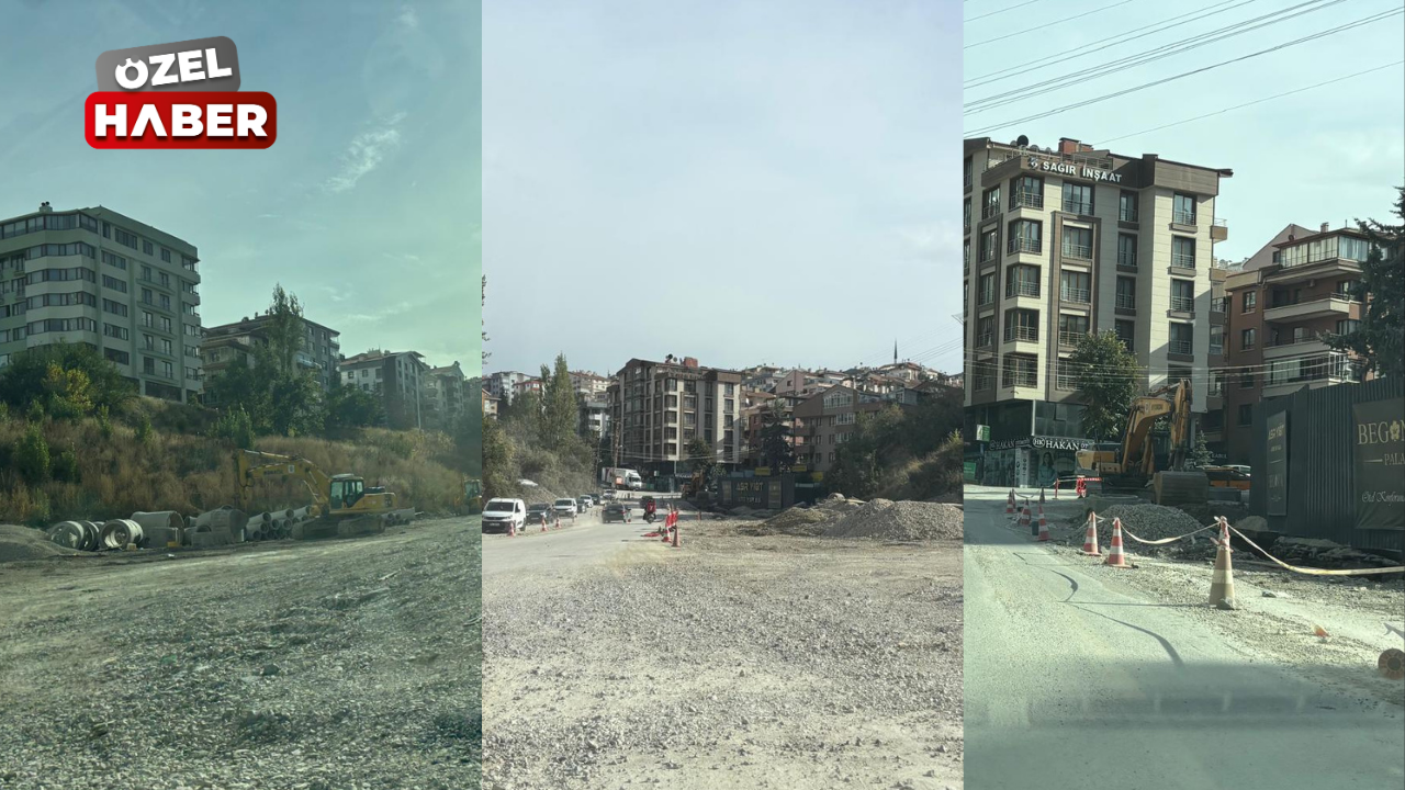 Çankaya'da bitmeyen yol çalışması tepki çekiyor