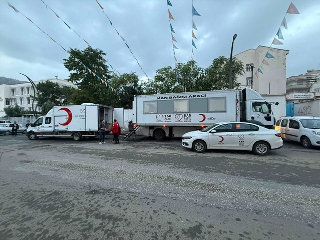 Diyarbakır Çermik'te Kızılay Bölge Kan Merkezi 12-15 Ekim'de 130 ünite kan topladı