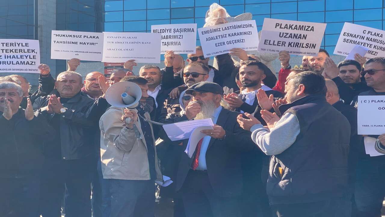 Ankara’da C plaka esnafından ABB’ye ihale tepkisi