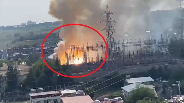 Diyarbakır'da ana trafo merkezindeki yangın patlamalarla elektrik kesintisi başlattı