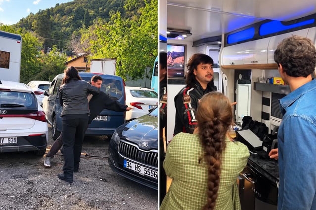 Nurgül Yeşilçay'ın oğlu Osman Nejat, “Ömür Usta" setini bastı