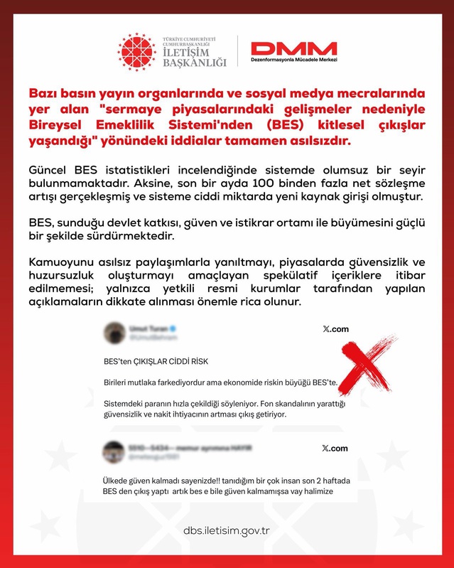 DMM, BES'ten kitlesel çıkış iddiasını yalanladı, son ayda 100 binden fazla artış var