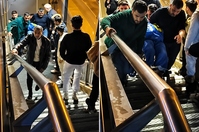 Haramidere metrobüs durağında asansör krizi! Engelli kadını vatandaşlar taşıdı