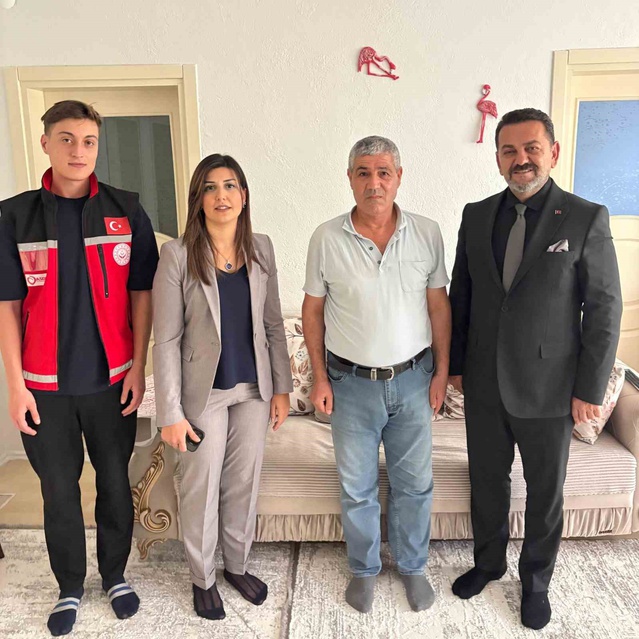 Bilecik'te gaziler Akay ve Yavuz'a Bakan Göktaş ile Vali Sözer'in selamları iletildi