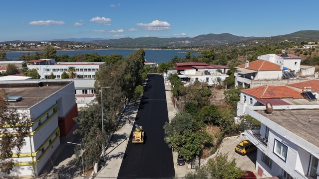 Bodrum Belediyesi, Mumcular, Gölbaşı ve Gümüşlük'te asfalt çalışmalarını sürdürüyor