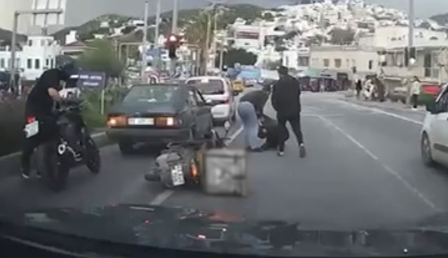 Kuryeyi yol ortasında dövdüler! Faturası tam 360 bin TL