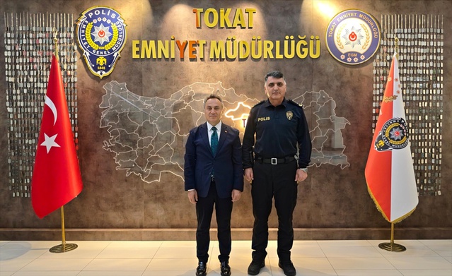TOGÜ Rektörü Yılmaz, Tokat Emniyet Müdürü Şengül'ü makamında ziyaret etti