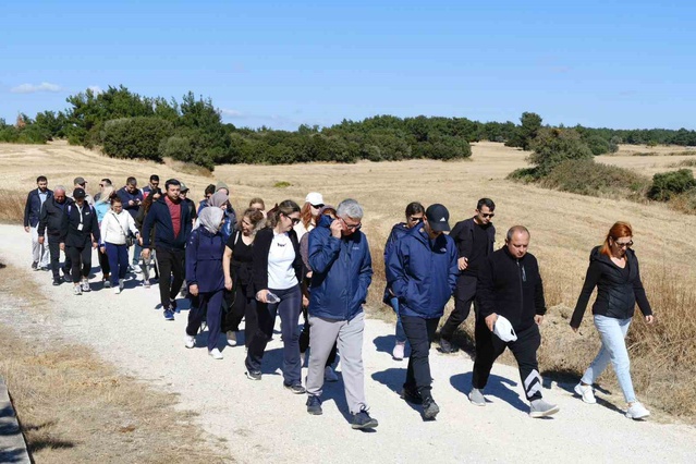 Eceabat'ta 12 kilometrelik Zığındere yürüyüşünde Çanakkale Muharebeleri anıldı