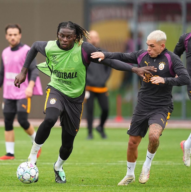 Galatasaray, Lille maçı hazırlıklarına Kemerburgaz'da antrenmanla başladı