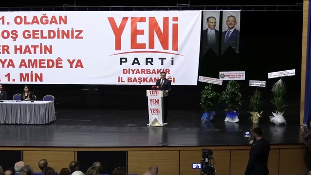 YENİ Parti Sözcüsü Emre, Diyarbakır kongresinde kayyum uygulamasını eleştirdi