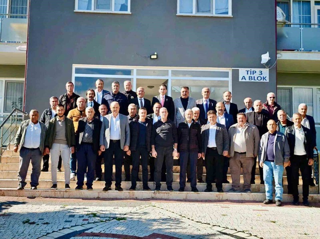 Hisarcık'ta Kaymakam Atam ve Belediye Başkanı Demirtaş muhtarların gününü kutladı