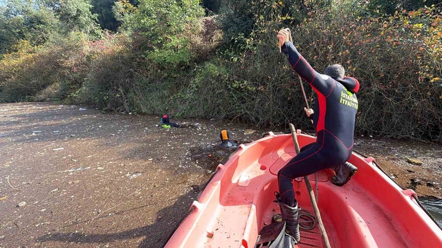 Selman Alkan'ı 9 gündür arayan ekipler Alibey Barajı'nda dalgıçlarla tarama yapıyor