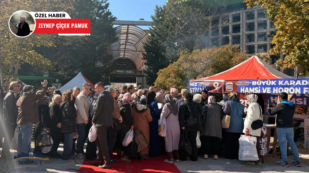 Ankara’da festival izdihama döndü: Ücretsiz hamsi için metrelerce kuyruk oluştu