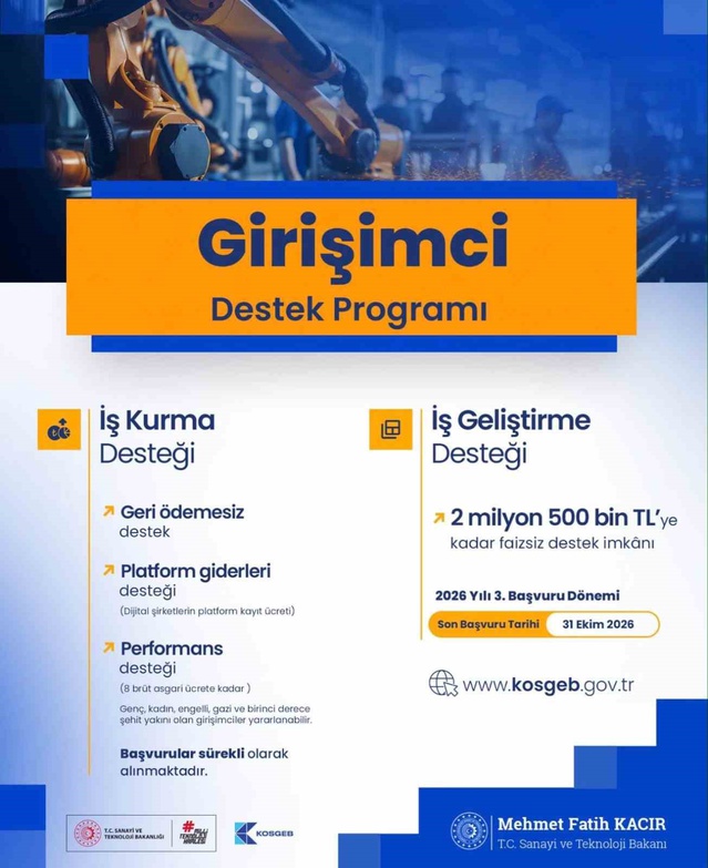 Ağrı'da KOSGEB işletmelere 2 milyon 500 bin liraya kadar geri ödemeli destek veriyor
