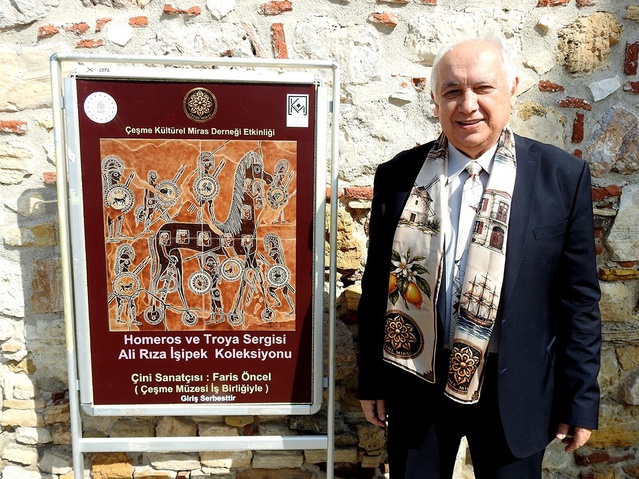 Deniz tarihçisi İşipek, Çeşme'deki sergide İzmir'e Homeros Müzesi çağrısında bulundu