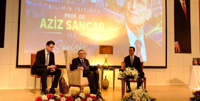 Aziz Sancar, Mersin'de sağlık çalışanlarıyla buluştu, adı salona verildi