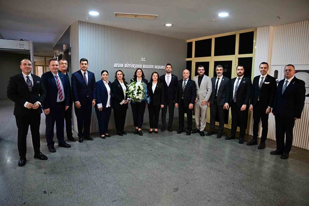 Aydın Sanayi Odası yönetimi, Başkan Çerçioğlu'na nezaket ziyaretinde bulundu