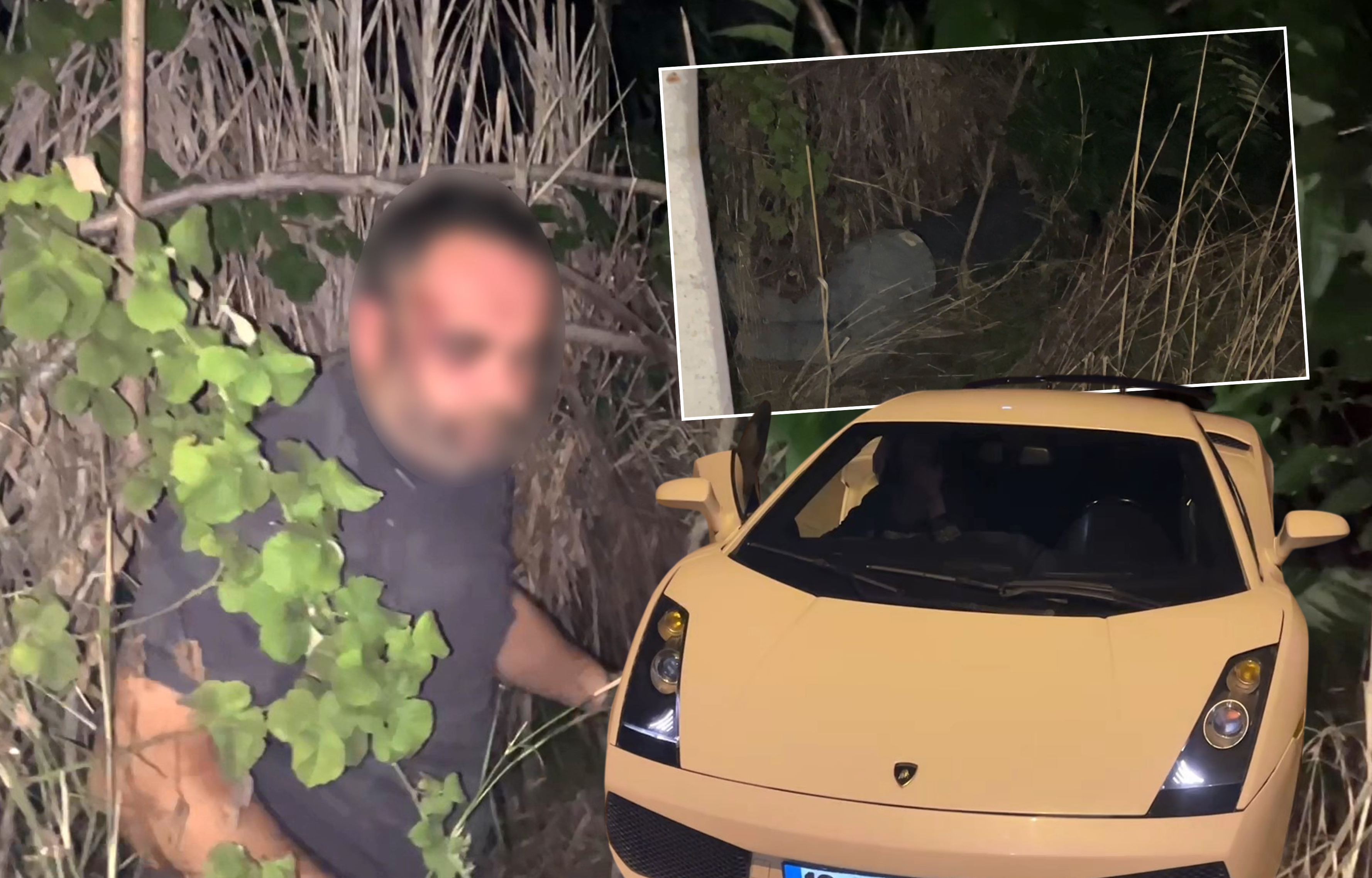 10 milyonluk lüks araçla kaçtı, çalılıkta uyurken bulundu. "Horladım mı?"