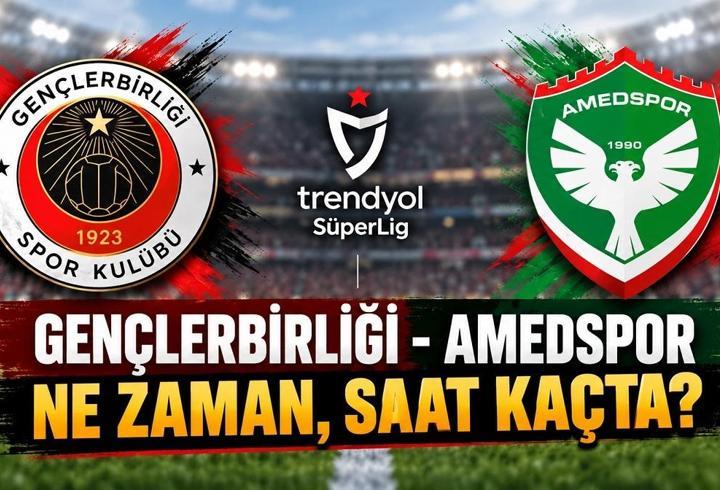 Gençlerbirliği Amedspor maçı ne zaman, saat kaçta, hangi kanalda? Amedspor Gençlerbirliği maç kadrosu/muhtemel 11'ler