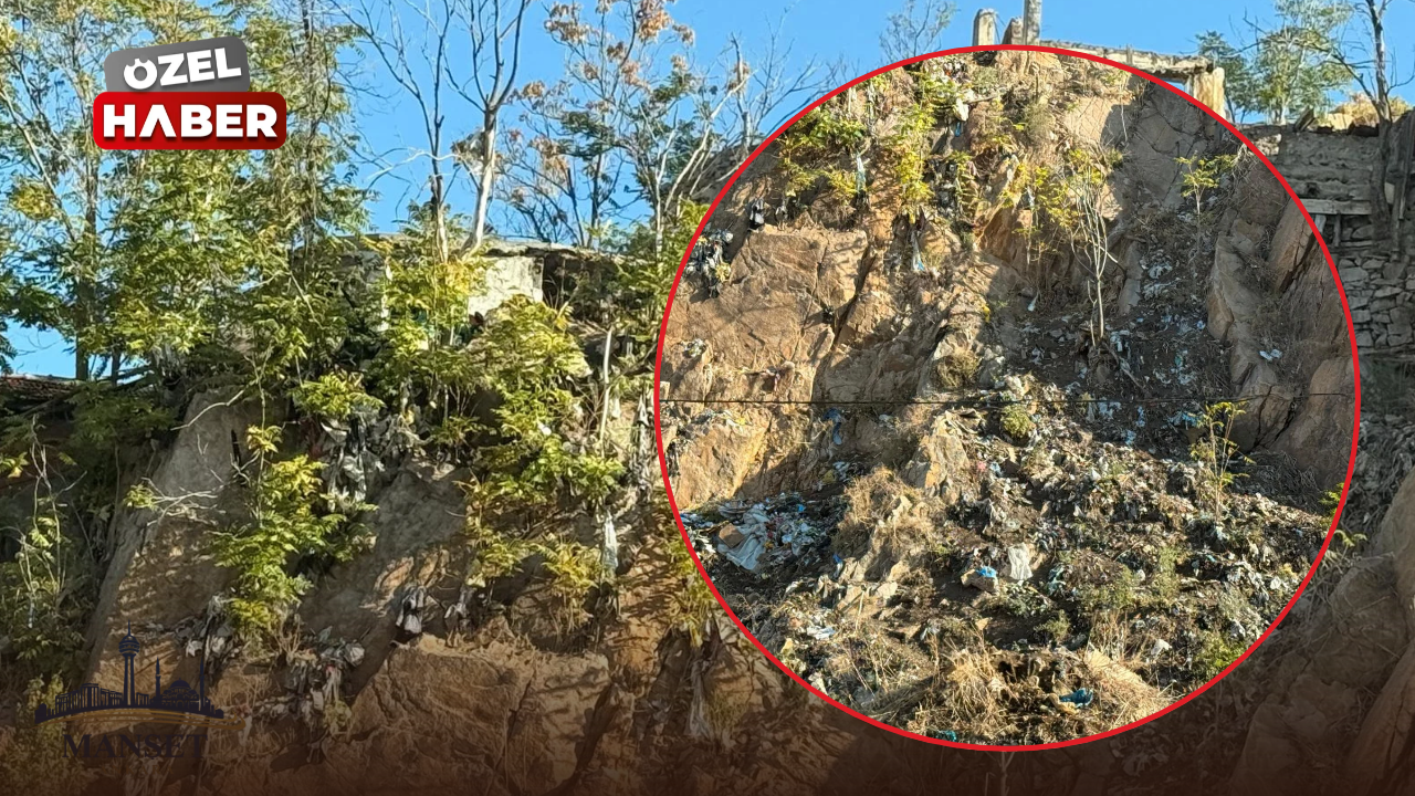 Tarihi Ankara Kalesi’nin karşısında çöp dağı! Surlara çıkan bu manzarayı görüyor