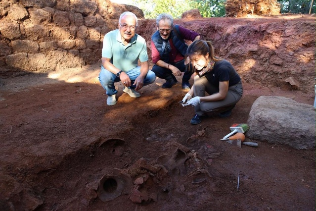 Ordu'daki Kurul Kalesi kazılarında Kibele ve Dionysos buluntuları ortaya çıkarıldı