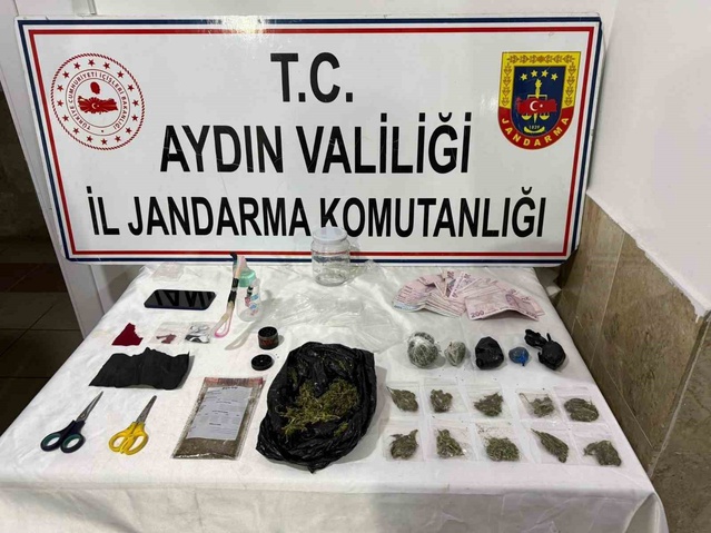 Aydın Nazilli'de aramada uyuşturucu ve 12 bin TL bulundu, şüpheli gözaltına alındı