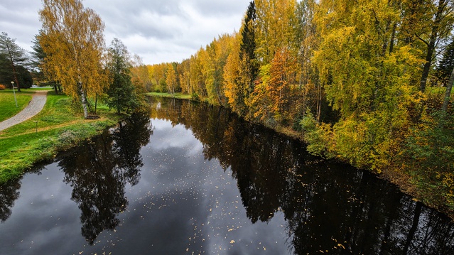 Finlandiya'da sonbahar renkleri Vaasa ve Seinajoki'de güzel manzaralar oluşturdu