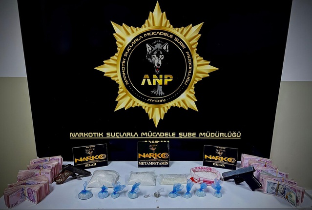 Aydın Germencik'te operasyonda 1 kilo 137 gram metamfetamin ele geçirildi