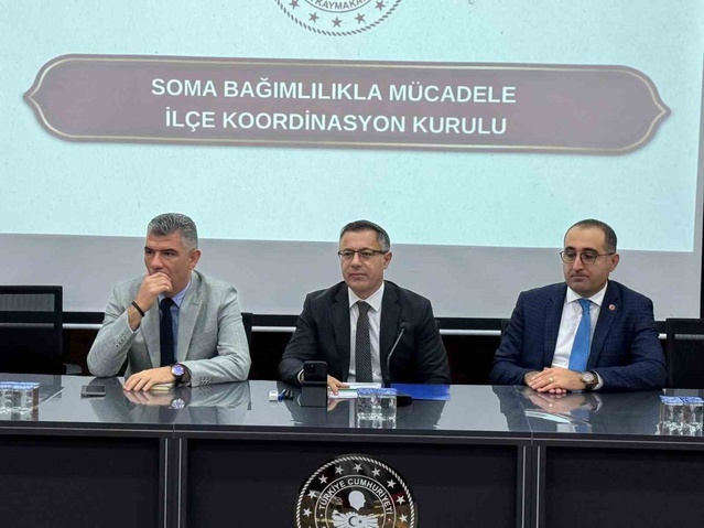 Soma'da bağımlılıkla mücadele kurulu Kaymakam Koç başkanlığında toplandı