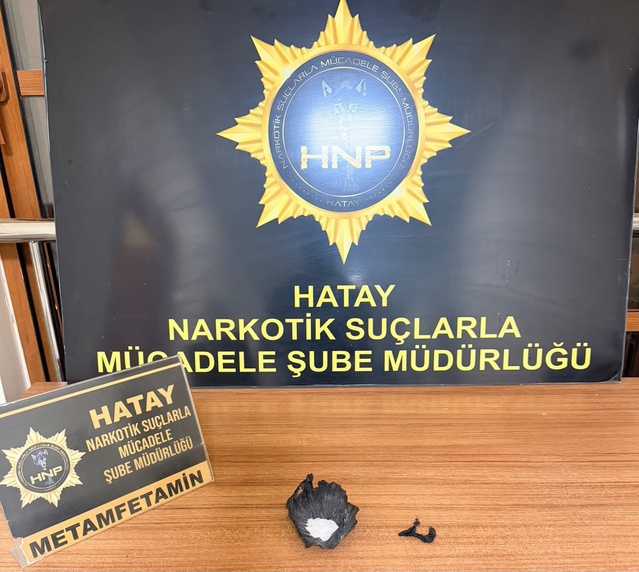 Hatay Kırıkhan'da 6,50 gram metamfetamin ele geçirildi, 1 şüpheli tutuklandı
