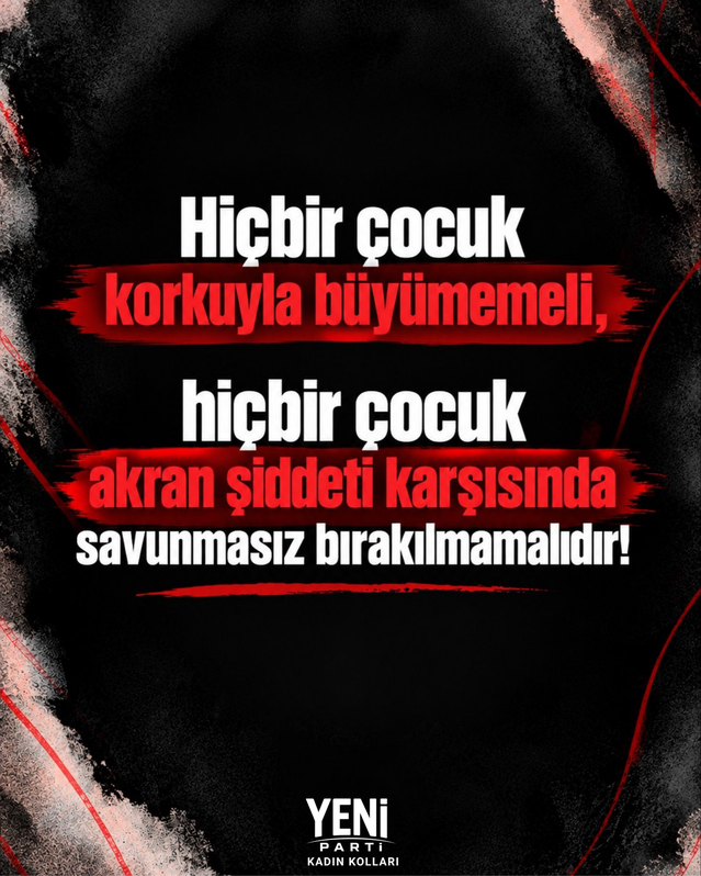 YENİ Parti Kadın Kolları, Arnavutköy'de ateşe verilen çocuk için önlem istedi