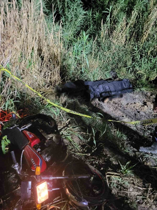 Aydın'ın Yenipazar ilçesinde motosikletin göle uçması sonucu 1 kişi hayatını kaybetti