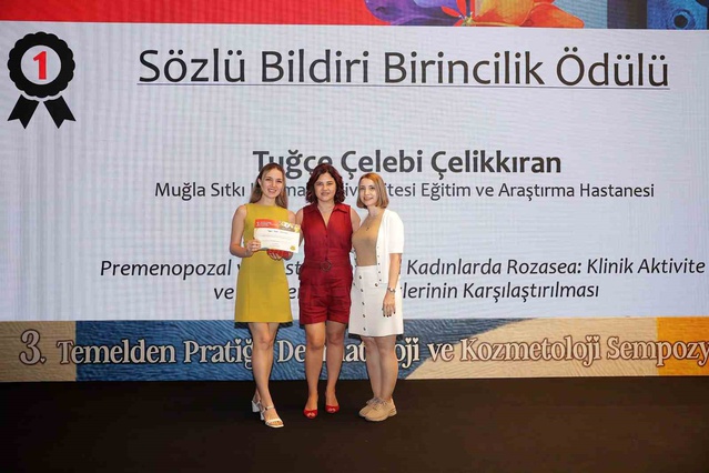 MSKÜ'lü Dr. Çelikkıran'ın rozasea bildirisi Antalya'da birincilik ödülü kazandı.