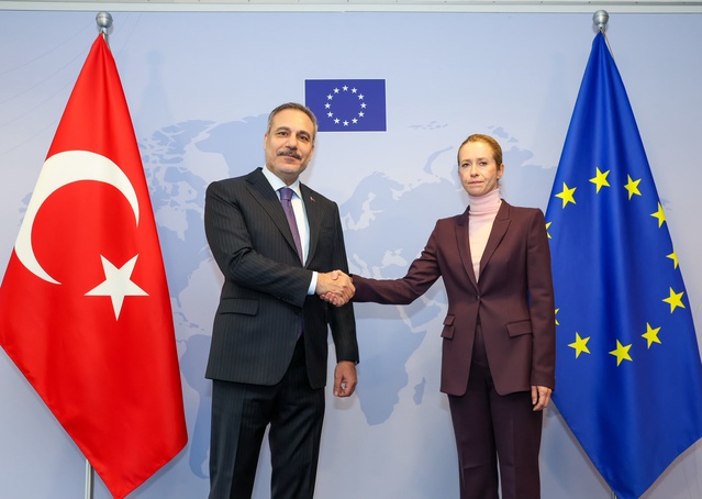 Dışişleri Bakanı Fidan, Brüksel'de AB Yüksek Temsilcisi Kallas ile bir araya geldi