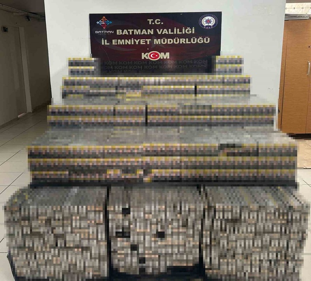 Batman'da kaçak sigara operasyonunda 26 bin 570 paket ele geçirildi