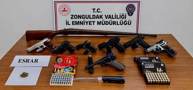 Zonguldak'ta silah ticareti operasyonunda 6 kişi gözaltına alındı, 3'ü tutuklandı