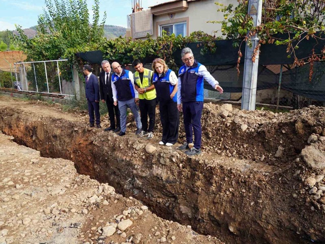 MUSKİ, Fethiye'de 2 bin metre kanalizasyon, 7 bin 600 metre yağmur suyu hattı döşüyor