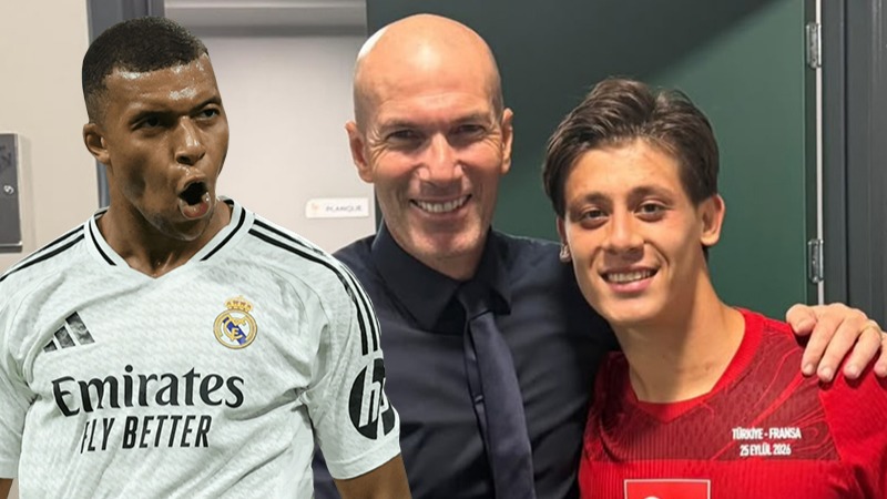 Kylian Mbappe, Arda Güler'in Zidane fotoğrafına takıldı. "Bu kez asist senden"